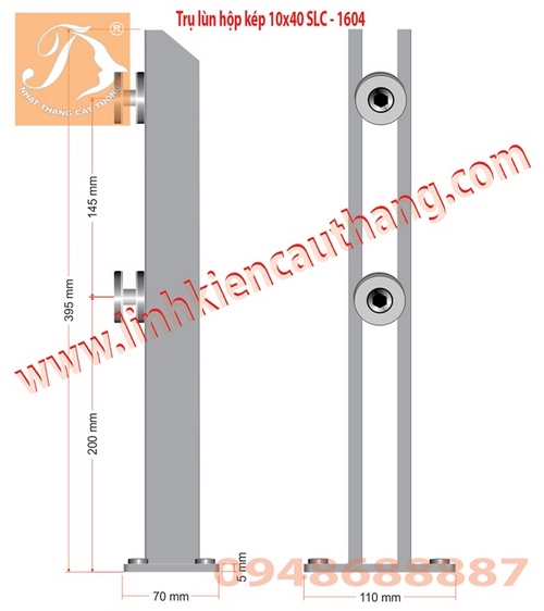 Tru lùn hộp 10x40 SLC-1604